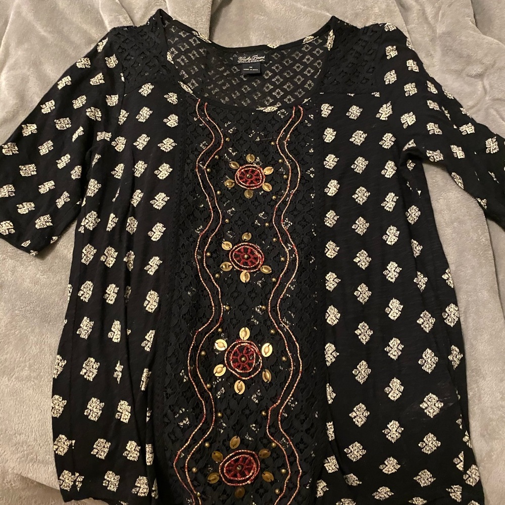 3/4 sleeve Lucky Brand Top